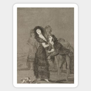 Which of Them is the More Overcome? by Francisco Goya Sticker